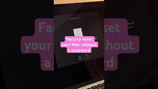 This will return your Mac to factory settings 