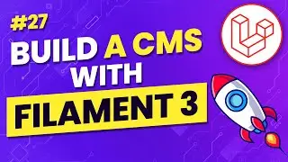 Build a CMS with Filament 3 and Laravel 10 | TipTap Editor with custom blocks | Episode 27