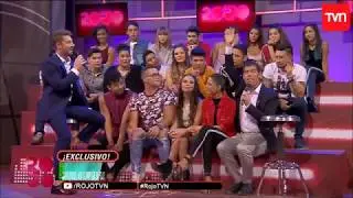DAVID BISBAL EN ROJO CON LOS CONCURSANTES