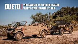Dueto: Volkswagen Typ 82 Kübelwagen e Willys-Overland MB 1/4 Ton
