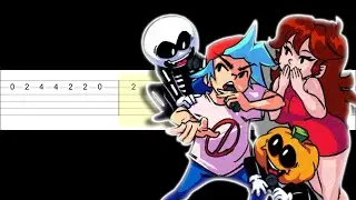 Dad Battle - Friday Night Funkin (Easy Guitar Tabs Tutorial)