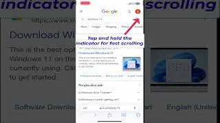 scroll pages faster on iPhone #shortsindia #trending #tips