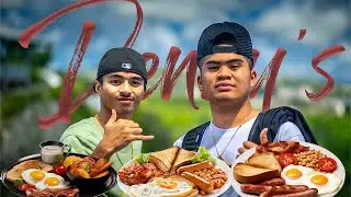 Having breakfast with our boys on Guam | Guam vlog | M3E vlog
