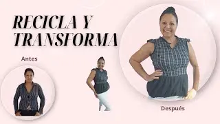 Transforma tu vieja camisa en una blusa con volante/ RECICLAJE FÁCIL
