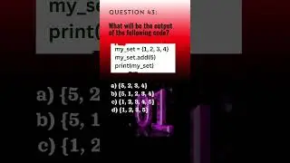 Python Qn. 43 | Python Questions and Answers | Tech NS Arena #programmingquiz