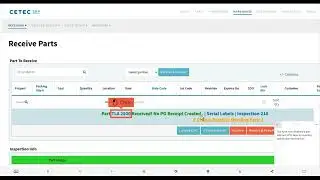 How To Receive a Non-PO Receipt in Cetec ERP
