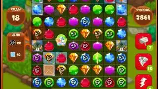 Сокровища пиратов2861          уровень прохождение - Pirate treasures level 2861       walkthrough