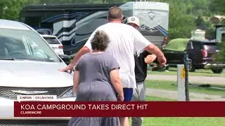KOA campground in Claremore takes direct hit from tornado