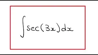 Integral of sec(3x)