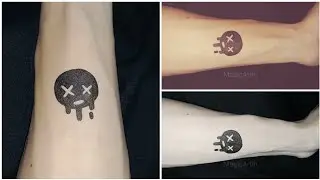 How to draw EMOTICON tattoo | TATTOO IDEAS | TATTOO DESIGNS