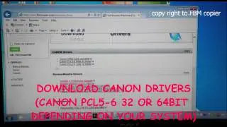 How to download Canon IR Series Printer Driver