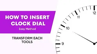 How to Draw Clock | Clock Dial Tips Illustrator | Clock Design Tips