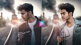 Vijaymahar Train Concept Photo Editing, HD Manipuation Editing Tutorial in hindi