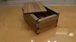 Echte Handarbeit #1 / Kleine Holz Box / only with hand tools