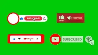 ✅Subscribe Button Green Screen | Subscribe And Like Button Green Screen | Green Screen Dezine