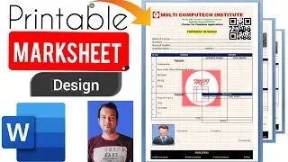 How to make printable marks report design in ms word