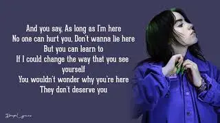 Everything i wanted -  Billie Eilish (Lyrics) 🎵