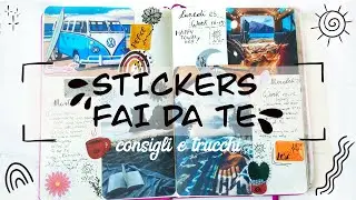 COME FARE ADESIVI FAI DA TE  - Creare adesivi e etichette trasparenti - Stickers DIY