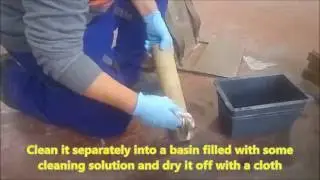 HOW TO CLEAN THE MINITUNNEL / MINITUNNEL 320 PREFINISHING MACHINE