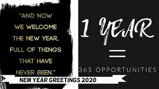 NEW YEAR greetings 2020