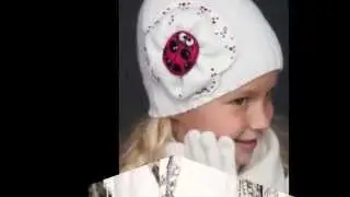 Шапки вязаные для девочек весна