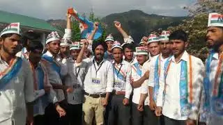 Students of GDC bhaderwah joining nsui student politics