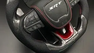 2018 -2020 Jeep Grand Cherokee TrackHawk Carbon Steering wheel Red Carbon 🔥