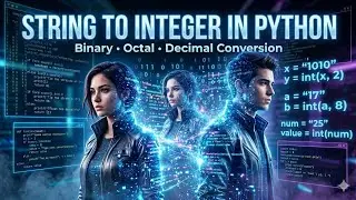 Python Type Conversion Explained 🔥 | String to Integer + Binary Conversion 