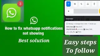 WhatsApp notification problem solution!elite tech