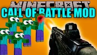CALL OF BATTLE MOD  - Call of duty en minecraft??! - Minecraft mod 1.7.10 Review ESPAÑOL