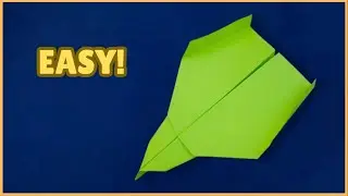 How to Make a Paper Airplane That Flies Far and High and Fast - EASY AND FAST PAPER PLANE