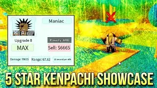 ⚔️FULL AIR & GROUND AOE⚔️ 5 STAR KENPACHI SHOWCASE IN ALL STAR TOWER DEFENSE