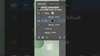 Apply #gradient to letter in #Illustrator #irenkolt #shorts