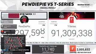 T-SERIES IS 11K AHEAD OF PEWDIEPIE! (NOT CLICKBAIT, SUB TO PEWDIEPIE!)