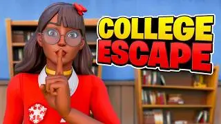 📚 College Escape TUTORIAL📚Code: 3863-3054-0943 ❗ FORTNITE ESCAPE ROOMS