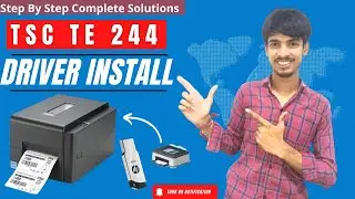 TSC TE 244 🖨️ Barcode printer Installation| TE 244 Driver Install |bartender printer driver install