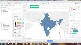 filled india map