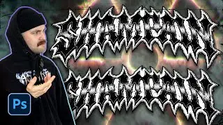 How To Design HARDCORE Punk Logos! - Adobe Photoshop