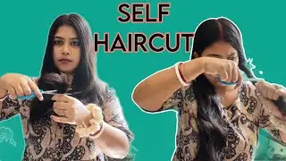 Self HAIRCUT at home 🏠Long HAIRCUT Indian at home | Indian women Haircut  ​⁠@Beautyvloggerswarnali