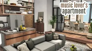 music lover's apartment \\ The Sims 4 speed build