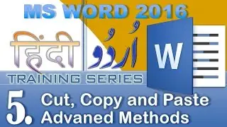 Microsoft Word 2016 training 5. Cut, Copy, Paste advanced methods