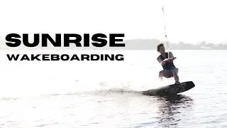 Sunrise wakeboarding