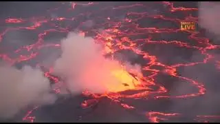 Mt. Nyiragongo Volcano in Democratic Republic of Congo.