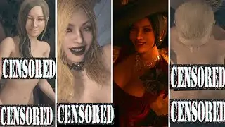 Resident Evil Village Nude mod Mia Winters, Lady Dimitrescu Red Dress, Daughters and Mother Miranda