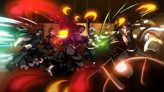 Demon slayer -kokushibo vs Hasiras Full Fight|| fan animation