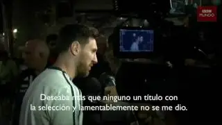 Messi La seleccion para mi ya se termino :(