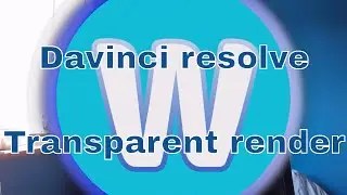 Davinci resolve Transparent render fusion clips | works on windows |