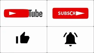YouTube Icons Animation Intro - Like, Subscribe and Bell Buttons
