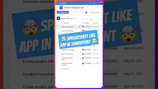 🤯 Spreadsheet Like App in SharePoint 🤯