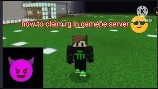 How to Claim Rg In Game Pe Server 😈